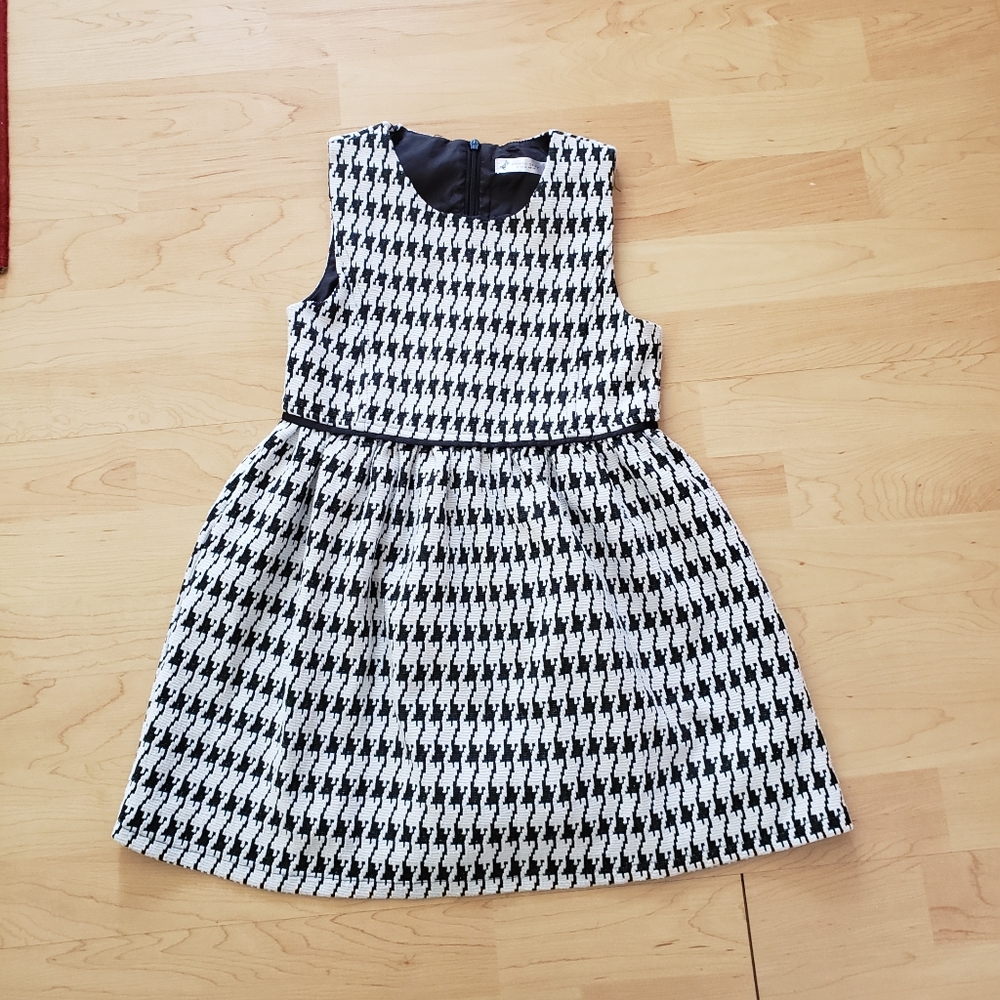 Girls Spring Easter Houndstooth Dress